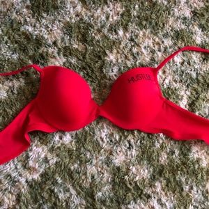 Hustler Red Bra
